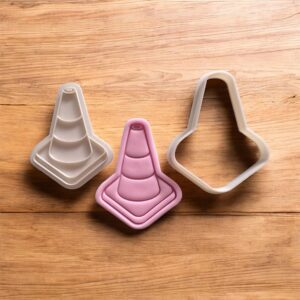 Traffic Cone Cookie Cutter + Stamp