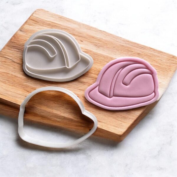 Construction Hard Hat Helmet Cookie Cutter + Stamp