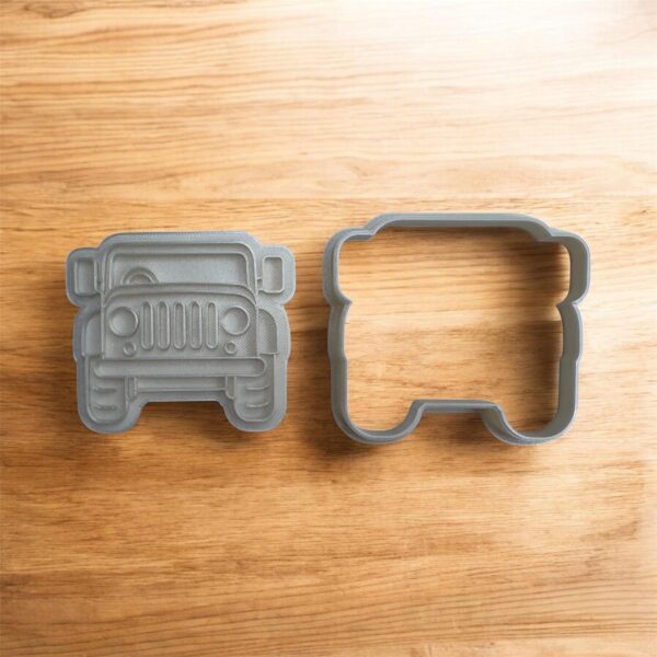 Safari Car Cookie Cutter + Stamp - Image 2