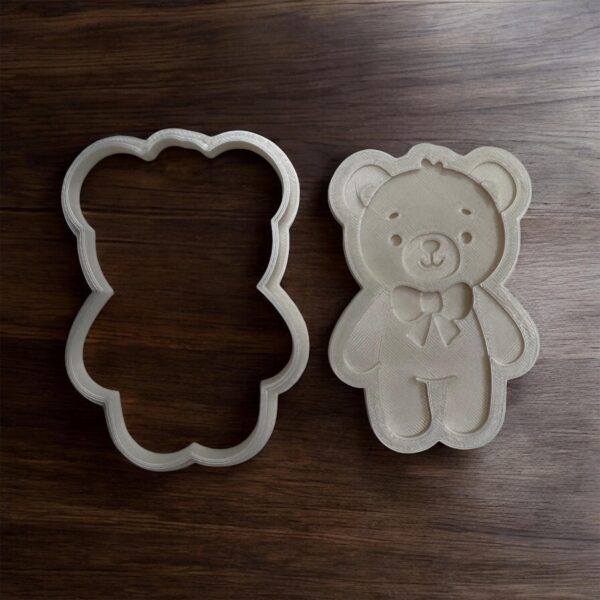 Teddy Bear Cookie Cutter + Stamp - Image 2