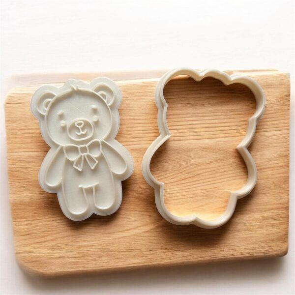 Teddy Bear Cookie Cutter + Stamp - Image 2
